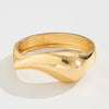 Fashion Irregular Liquid Metal Pleated Bracelet Electroplating Highend