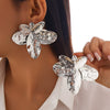 Fashion Irregular Metallic Petal Alloy Flower Collarbone Necklace With Electroplating Treatment