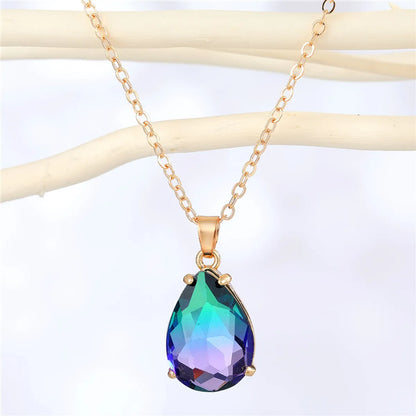 Fashion Irregular Water Drop Resin Pendant Necklace Wholesale Gooddiy