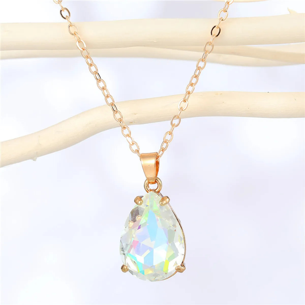 Fashion Irregular Water Drop Resin Pendant Necklace Wholesale Gooddiy