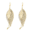 Fashion Jewelry Alloy Fan-Shaped Frosted Simple Earrings Wholesale Nihaojewely