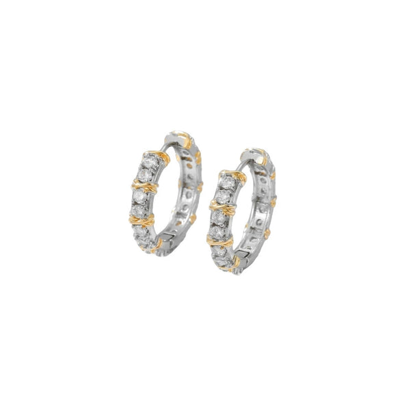 Fashion Jewelry Copper Electroplated With Geometric Pattern Ear Buckle