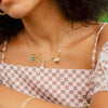 Fashion Jewelry Copper Love Peach Heart Ushaped Horseshoe Necklace With Mixed Gemstone Inlay And Diamond Design