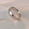 Fashion Jewelry Couples Ring Titanium Steel Geometric Style Seiko