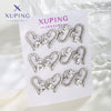 Fashion Jewelry Gold Plated Earrings For Women Geometric Shape Flower Design Electroplated Highend