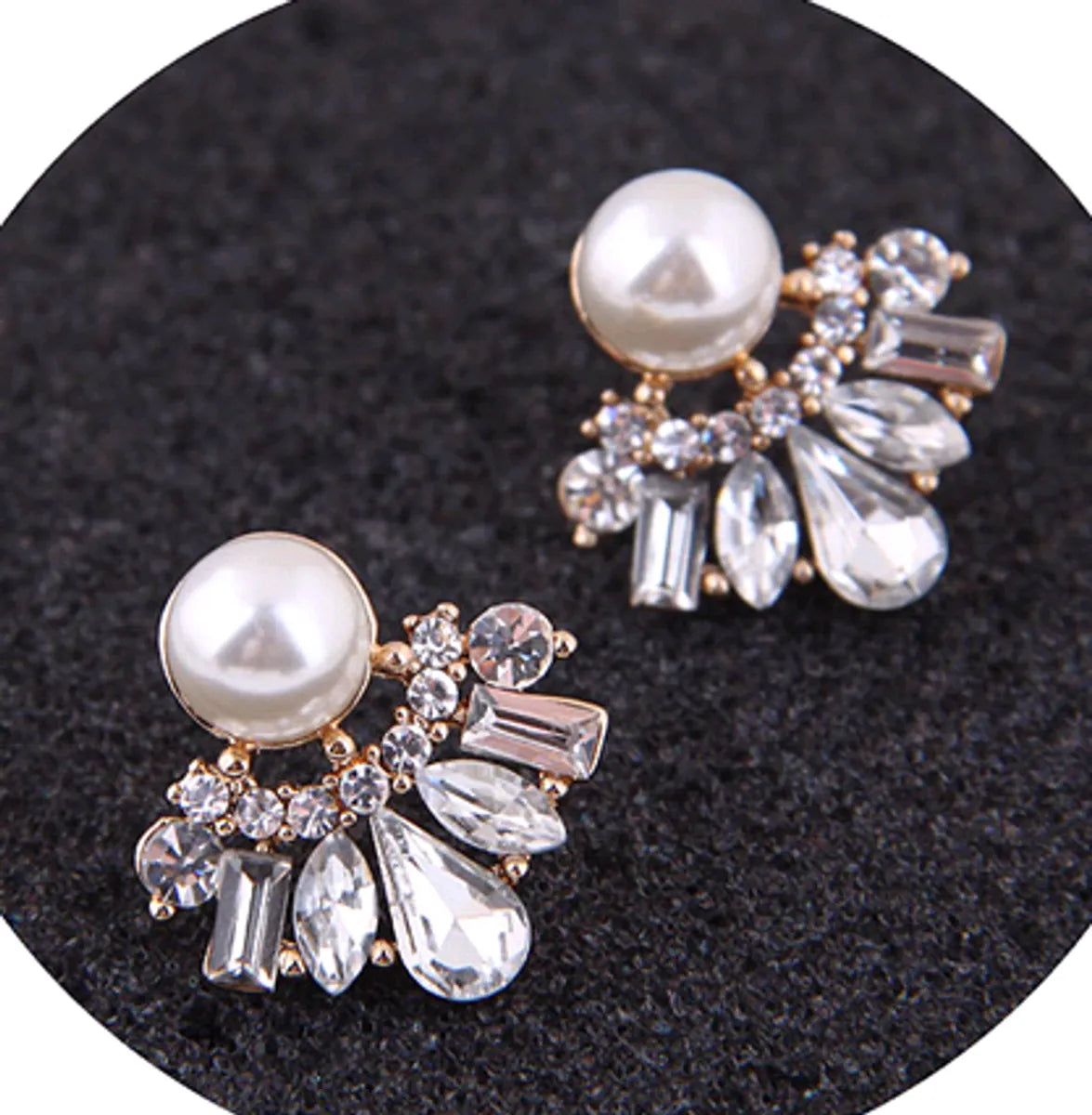 Fashion Jewelry Korean Fashion Sweet Ol Wild Bright Gem Earrings