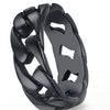 Fashion Jewelry Metal Geometric Twist Hollow Stripe Ring With Electroplating