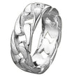 Fashion Jewelry Metal Geometric Twist Hollow Stripe Ring With Electroplating