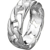 Fashion Jewelry Metal Geometric Twist Hollow Stripe Ring With Electroplating