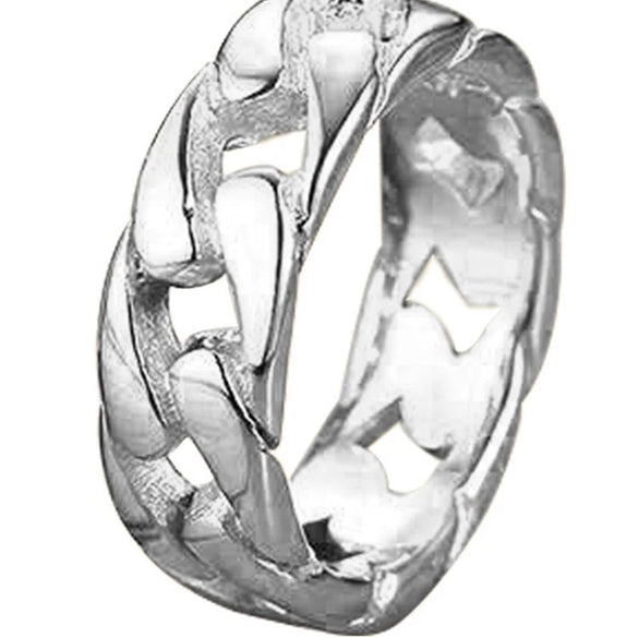 Fashion Jewelry Metal Geometric Twist Hollow Stripe Ring With Electroplating