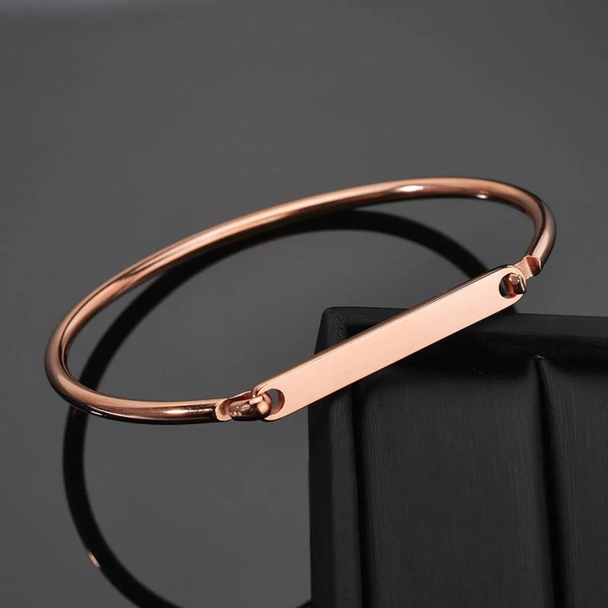 Fashion Jewelry Metal Plating English Letter C-Shaped Bracelet Opening Lettering Bracelet