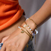 Fashion Jewelry Natural Stone Handbeaded Stainless Steel Electroplated Women's Bracelet