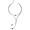 Fashion Jewelry Plastic And Resin Braided Rope Beaded Double Multi Layer Geometric Simple Necklace