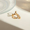 Fashion Jewelry Rings Stainless Steel Geometric Specialshaped Opening Electroplated