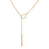Fashion Jewelry Simple Metal Ring Short Necklace Women's Collarbone Chain Necklace