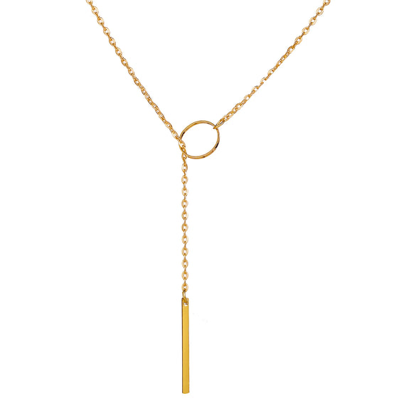 Fashion Jewelry Simple Metal Ring Short Necklace Women's Collarbone Chain Necklace