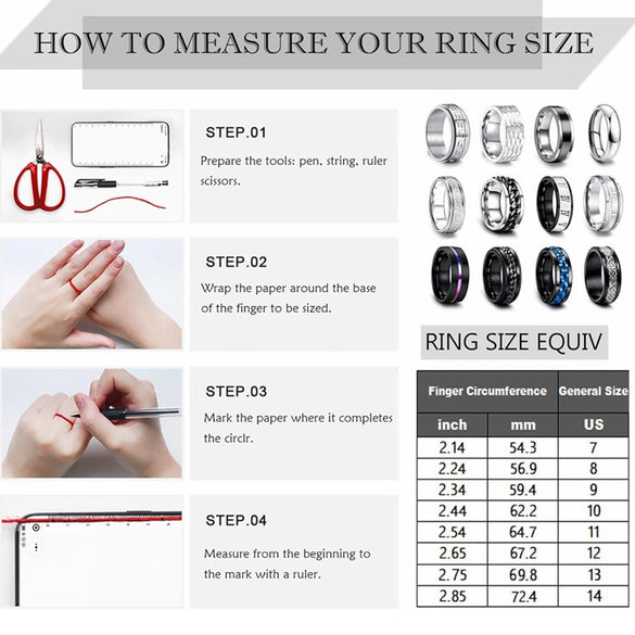 Fashion Jewelry Titanium Steel Ring Geometric Style Electroplated Black Frosted Rotating Decompression Unisex
