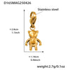 Fashion Jewelry Women's Geometric Stainless Steel 18K Gold Plated Cute Bracelet With Multiaccessories And Super Flash 5A Zircon