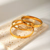 Fashion Joker Stainless Steel Gold Plated Cambered Buckle Bracelet Geometric Style Electroplating