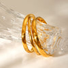 Fashion Joker Stainless Steel Gold Plated Cambered Buckle Bracelet Geometric Style Electroplating