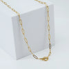 Fashion Joker Stainless Steel Otch Clasp Chain With Geometric Pattern And Electroplating Treatment Unisex Jewelry Chain