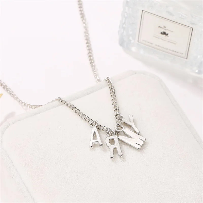 Letter Alloy Plating Unisex Necklace