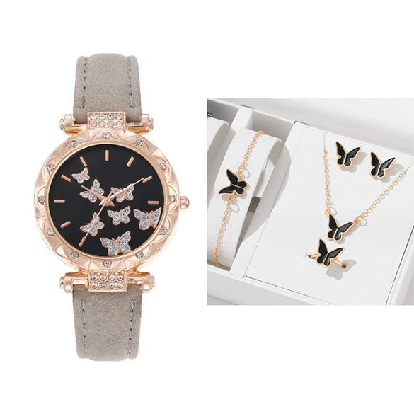 Fashion Ladies Alloy Belt Watch With Round Dial