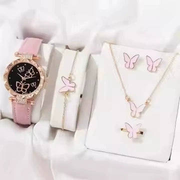 Fashion Ladies Alloy Belt Watch With Round Dial