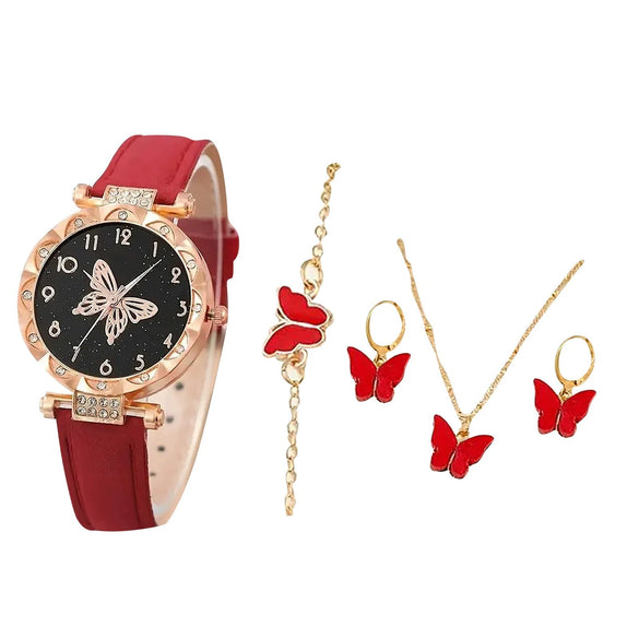 Fashion Ladies Alloy Belt Watch With Round Dial