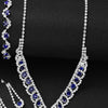 Fashion Ladies Watch Alloy Stainless Steel Round Sapphire Rhinestone Jewelry