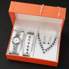 Fashion Ladies Watch Alloy Stainless Steel Round Sapphire Rhinestone Jewelry