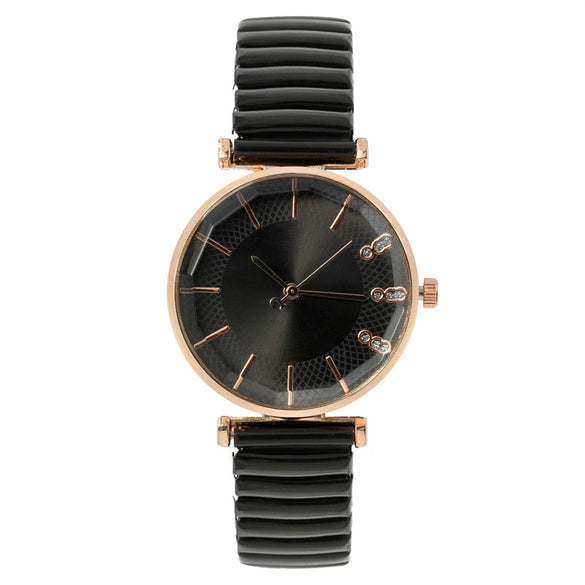 Fashion Ladies Watch Metal Elastic Band Alloy Case Quartz