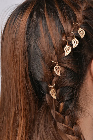 Women'S Fashion Leaf Alloy Plating Hair Clip