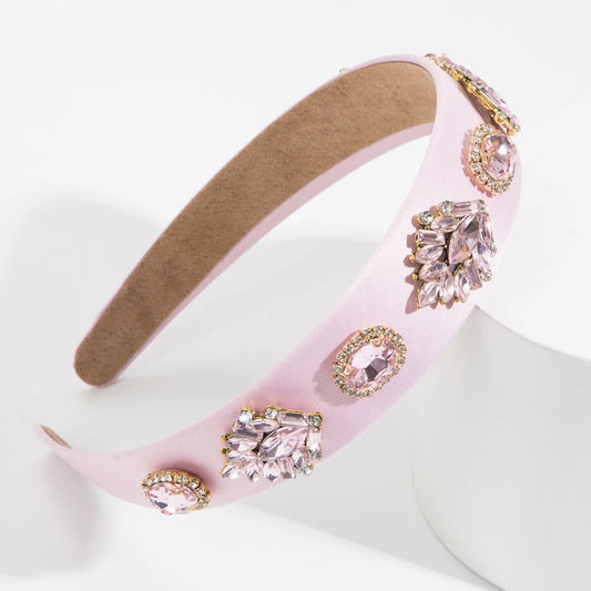 Fashion Leaf Rhinestone Inlay Rhinestones Hair Band 1 Piece