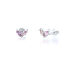 Fashion Leaf Sterling Silver Plating Inlay Artificial Diamond Ear Studs 1 Pair