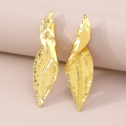 Fashion Leaves Alloy Plating Women's Drop Earrings 1 Pair