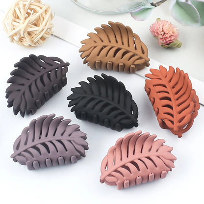 Fashion Leaves Pc Stoving Varnish Hair Claws 1 Piece