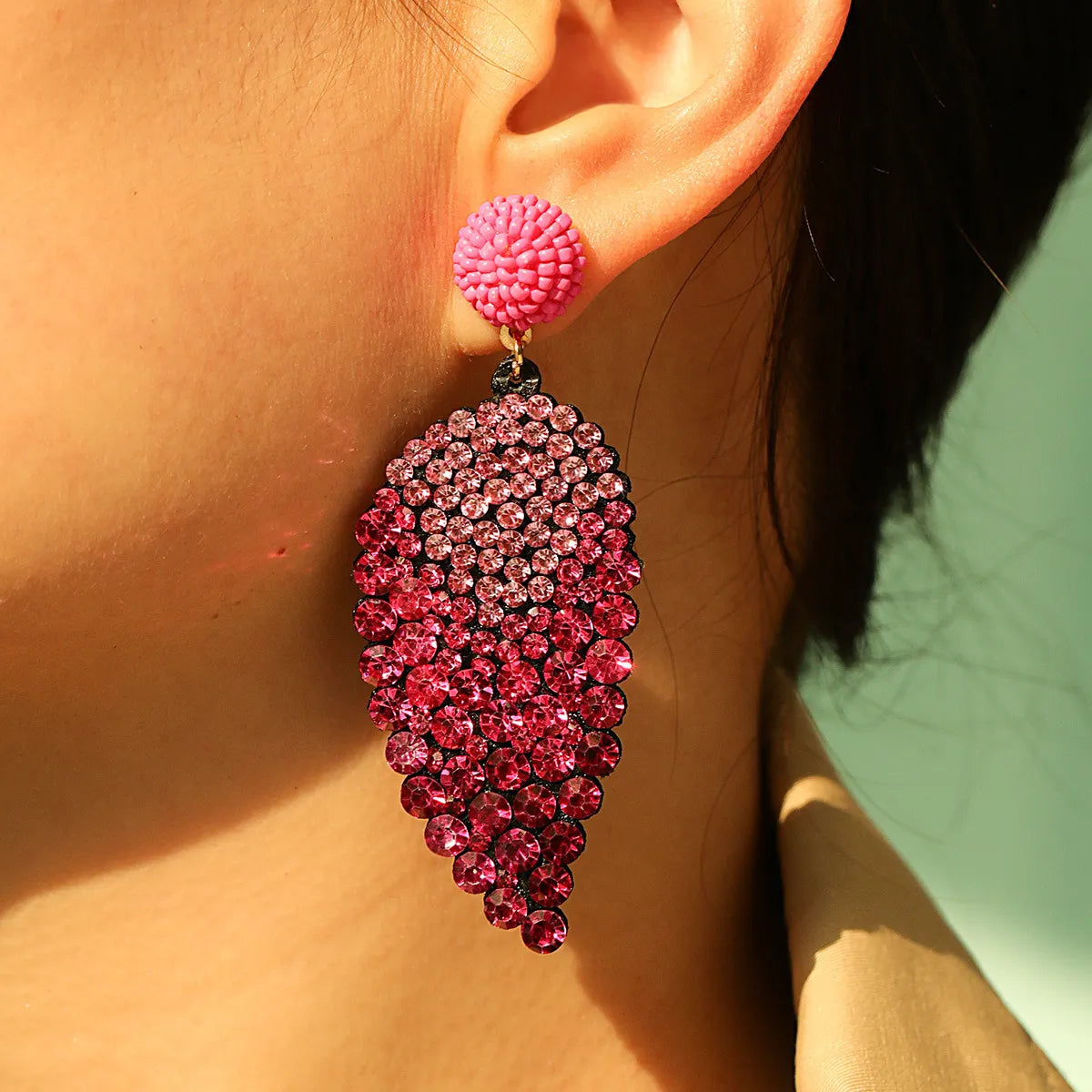 Fashion Leaves Plastic Resin Women's Earrings 1 Pair