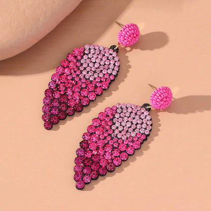 Fashion Leaves Plastic Resin Women's Earrings 1 Pair