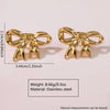 Fashion Leaves Stainless Steel Gold Plated Geometric Earrings For Women