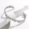 Fashion Leaves Titanium Steel Plating Bangle 1 Piece