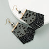 Fashion Leopard Print Long Leather Earrings