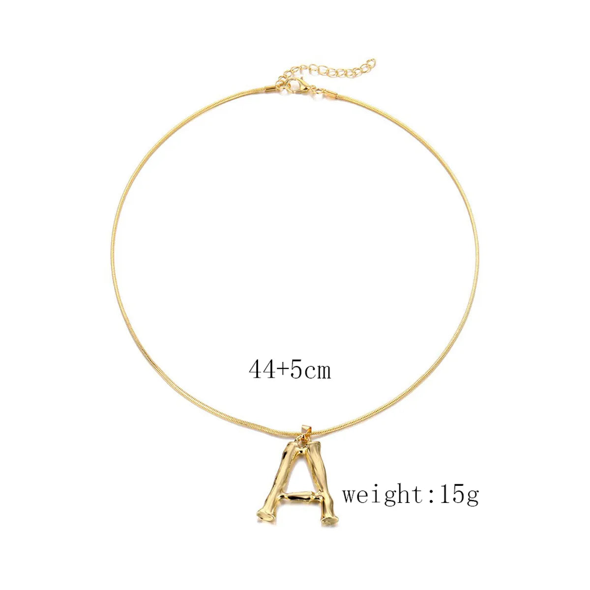 Fashion Letter Alloy Plating Women'S Pendant Necklace