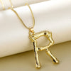 Fashion Letter Alloy Plating Women'S Pendant Necklace