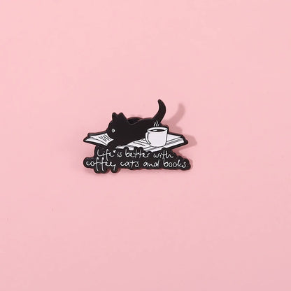 Fashion Letter Cat Alloy Unisex Brooches