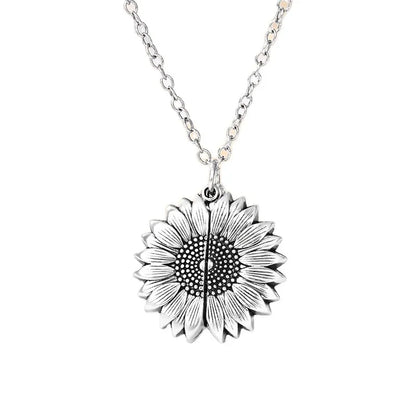 Fashion Letter Flower Alloy Plating Women'S Pendant Necklace 1 Piece