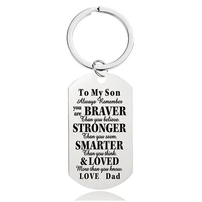 Fashion Letter Metal Printing Keychain 1 Piece