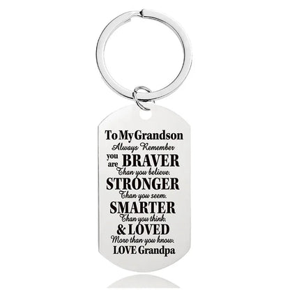 Fashion Letter Metal Printing Keychain 1 Piece