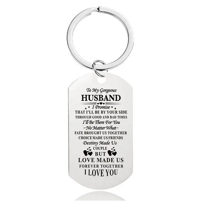 Fashion Letter Metal Printing Keychain 1 Piece