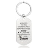 Fashion Letter Metal Printing Keychain 1 Piece